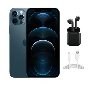 Refurbished iPhone 12 Pro (Unlocked)-Excellent Condition Bundle with Wireless Earbuds & 1 Year Warranty