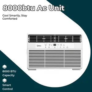 Midea 8000 BTU Smart Window Air Conditioner, 3-in-1 Cooling AC Unit with ComfortSense Remote, Smart App & Voice Control, Energy Saving Window AC Cools Up to 350 Sq Ft, White Like New