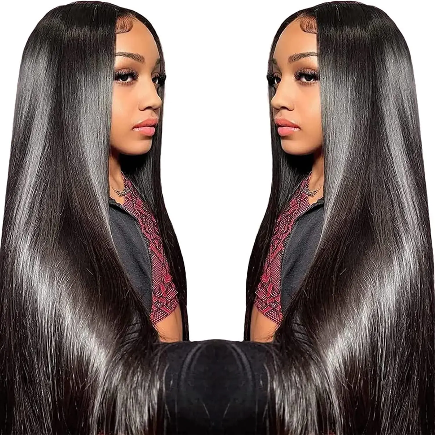 30 inch only $129.99Hoyrhra Hair 30 Inch 13x6 Lace Frontal Wigs Human Hair Straight Human Hair Wigs Pre Plucked Natural Hairline with Baby Hair