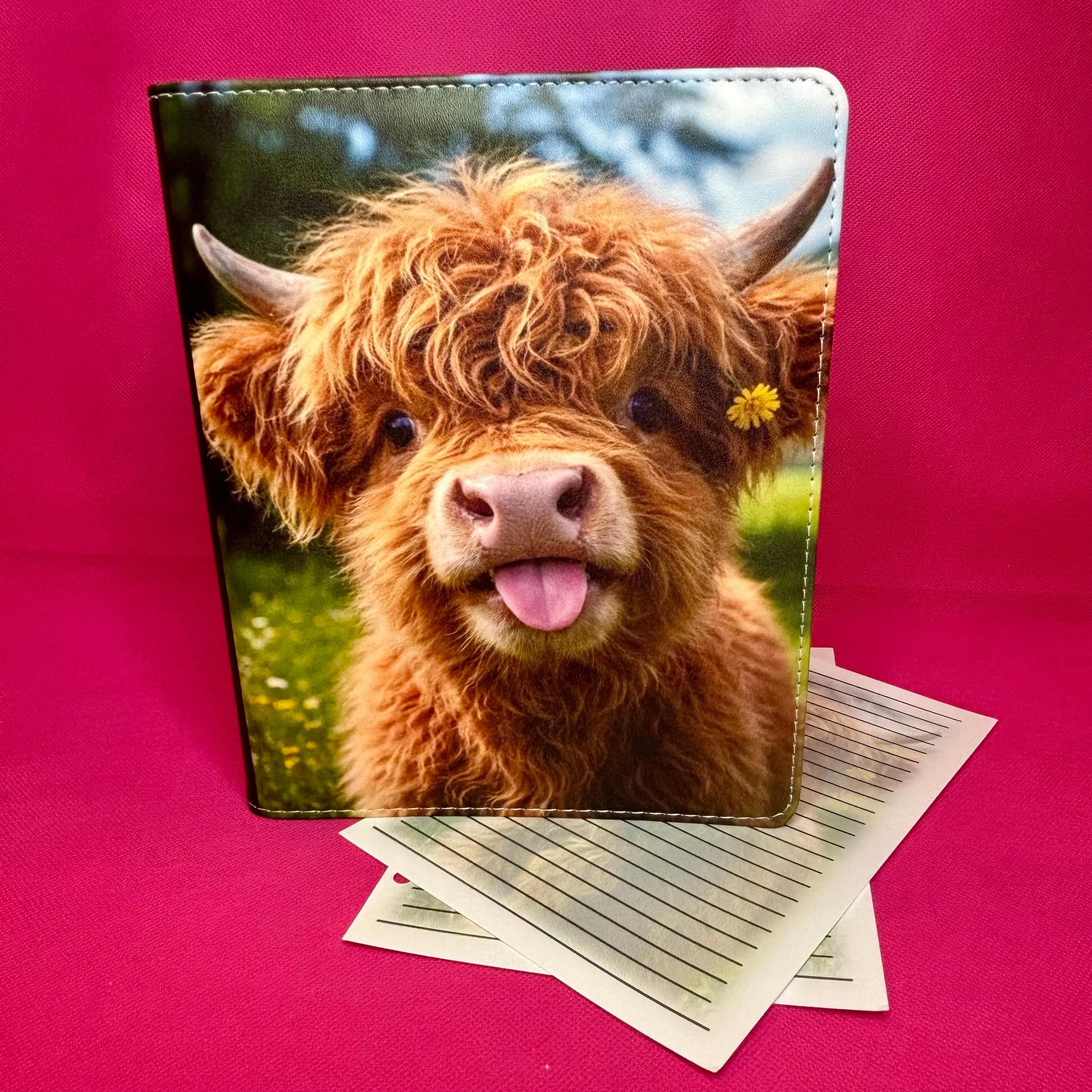 Silly Cow Binder Bundle - A5 Binder, Matching Paper & Beaded Pen