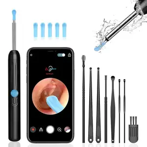Smart visual ear pick, built-in miniature camera, endoscopic earwax removal tool, portable Type-C rechargeable ear canal cleaner and personal ear care kit
