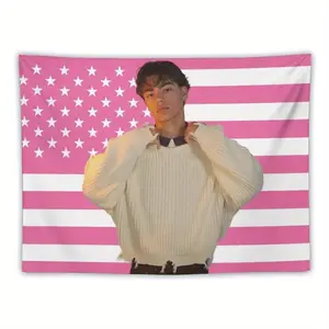trend Actor Poster Malachi Celebrity Tapestry Barton Flag for Living Room Bedroom Wall Hanging for Friends Pink Gift