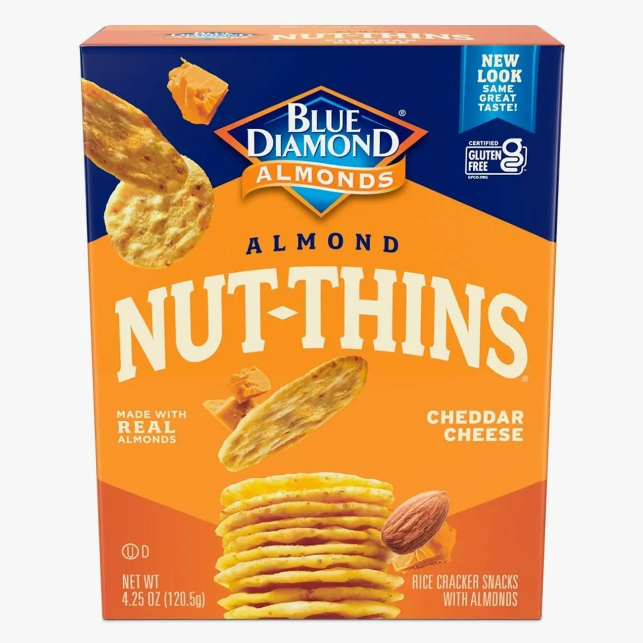 Blue Diamond Almonds Nut Thins, Cheddar Cheese, 4.25 Oz