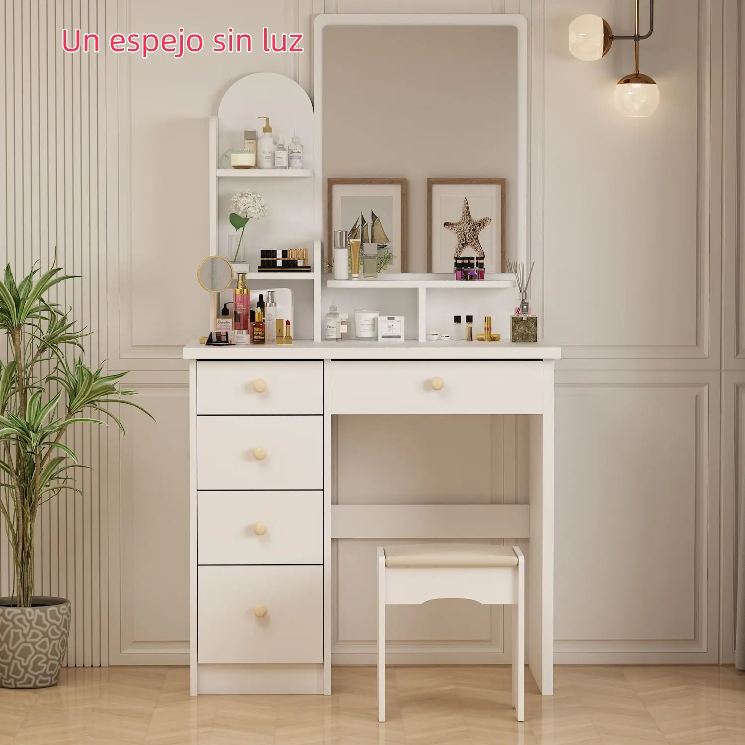 White Vanity no Light