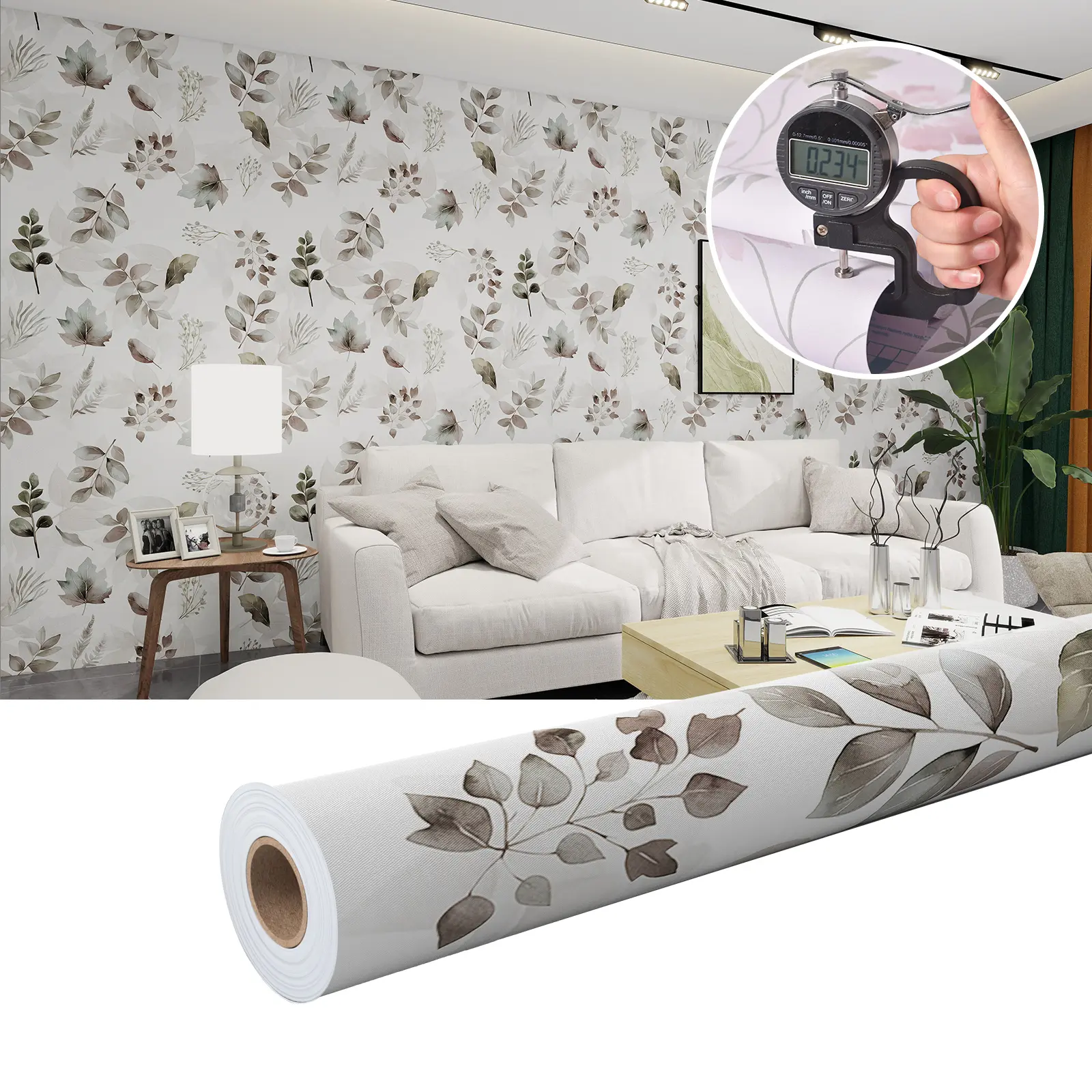 Vintage Floral Peel and Stick Wallpaper for Home Décor, Easy to Remove and Apply, Waterproof Design with Branches and Flowers, Ideal for Kitchen Bedroom and Living Room Decoration, Self Adhesive Wallpaper