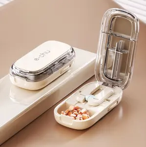 Pill storage box Cutter Splitter for Cutting Multiple Pills Adjustable Pill Cutter and Splitter for Multiple Pills, Designed for Small and Tiny Tablets with Precise Alignment Functionality