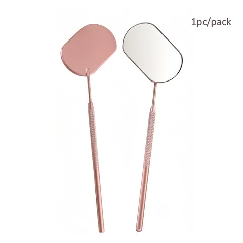 Square Eyelash Extension Mirror, 1 Count Portable Mini Eyelash Inspection Mirror, Professional Makeup Tools for Women & Girls, Hand Mirror, Vanity Mirror, Travel Hand Mirrors, Makeup Mirror Set, Mirror Handle, Handheld Mirror