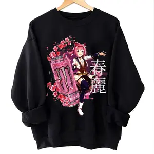 Haru Urara Uma Musume Sakura Energy Sweatshirt – Cute Manga Anime Graphic Sweater, Video Game Sweatshirt Unisex