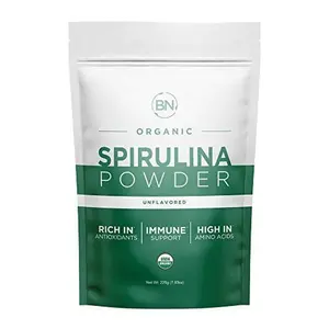 Better Nutrition Organic Spirulina Powder  225g - 64 Servings USDA Certifide, Gluten Free GMO Free  Dairy Free Super Food