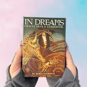 In Dreams Oracle Deck & Guidebook by Boris Indrikov - 40 Cards Divided into Four Color Suits with Inspirational Joker & Art Nouveau Elements