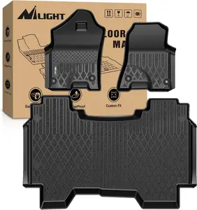 Nilight TPE Floor Mats for Dodge Ram 1500 Crew Cab New Body (Not Classic) 2019 2020 2021 2022 2023 2024 2025 All Weather Custom Fit Heavy Duty Floor Liners Interior Automotive Truck Protector dealsforyoudays