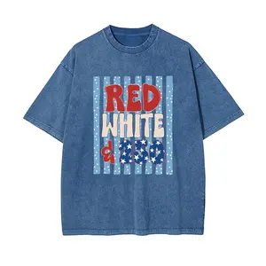 Vintage Denim "Red White & 250" Graphic Tee | Stars & Stripes Oversized Shirt,4th of July Streetwear Shirt,250th anniversary Gift