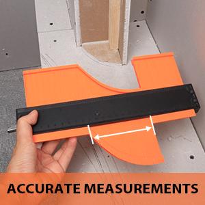 Contour Gauge Duplication-Adjustable Lock-Precisely Copy Irregular Shape-Irregular Woodworking Tracing-Must Have Tool,Father's Day Gift for DIY Handyman Men Husband 10 Inch+5 Inch