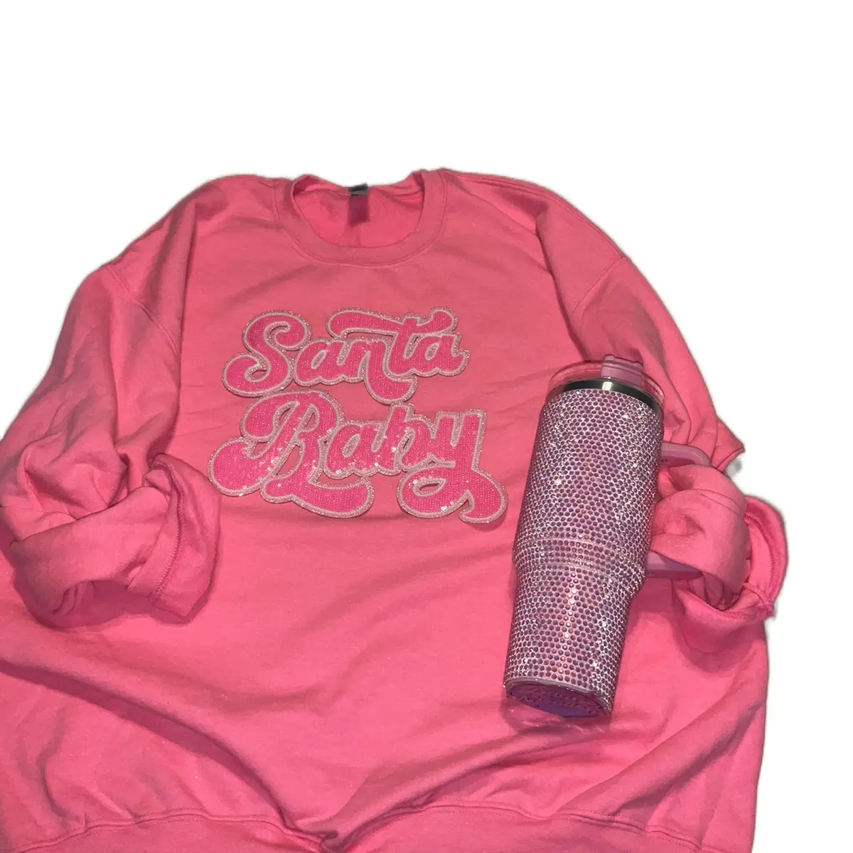 Santa Baby Sequin Chenille Patch