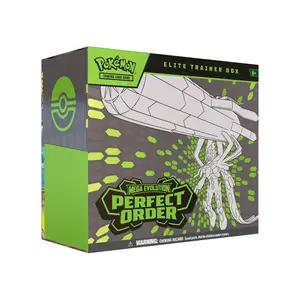 Pokémon TCG Mega Evolution-Perfect Order Elite Trainer Box, Includes Stunning Full-Art Promo Card