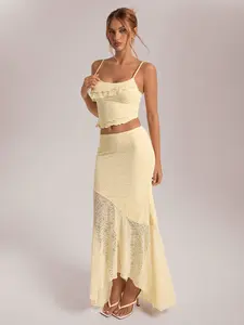 Lace Summer Dress 2 Piece Set – Vacation Dresses | Going Outfits | Tube Tops | Summer Dress | Country Concert Outfits | Women's Clothing | Sundress