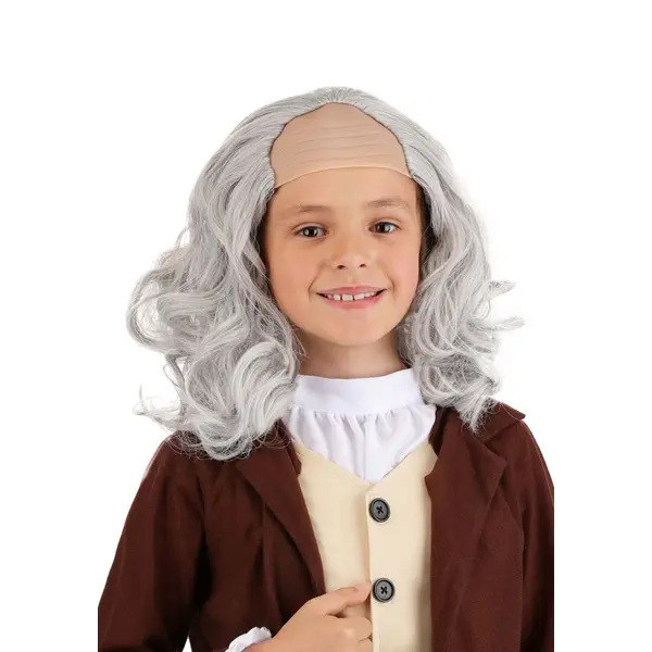 Kid's Classic Ben Franklin Costume Wig