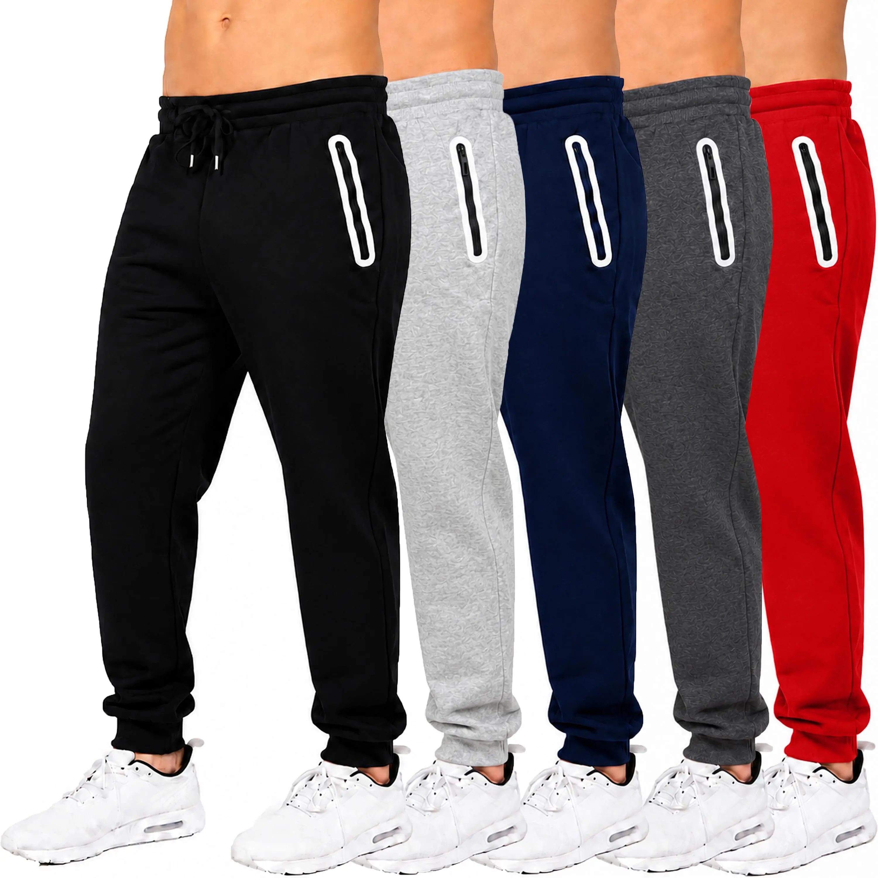 Men's Fleece-Lined Jogger With Heat Seal Zipper Side Pockets (Sizes, S to 3XL)