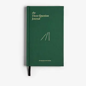 The Three Question Journal - Green: Daily Self-Discovery for Personal Growth by Dr. Rangan Chatterjee