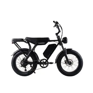 Off-Road Electric Bike | Powerful 1150W Motor, 60V 15Ah Battery, 20"×4 Fat Tires, Shimano 7-Speed, Up to 28MPH & 80 Miles Range