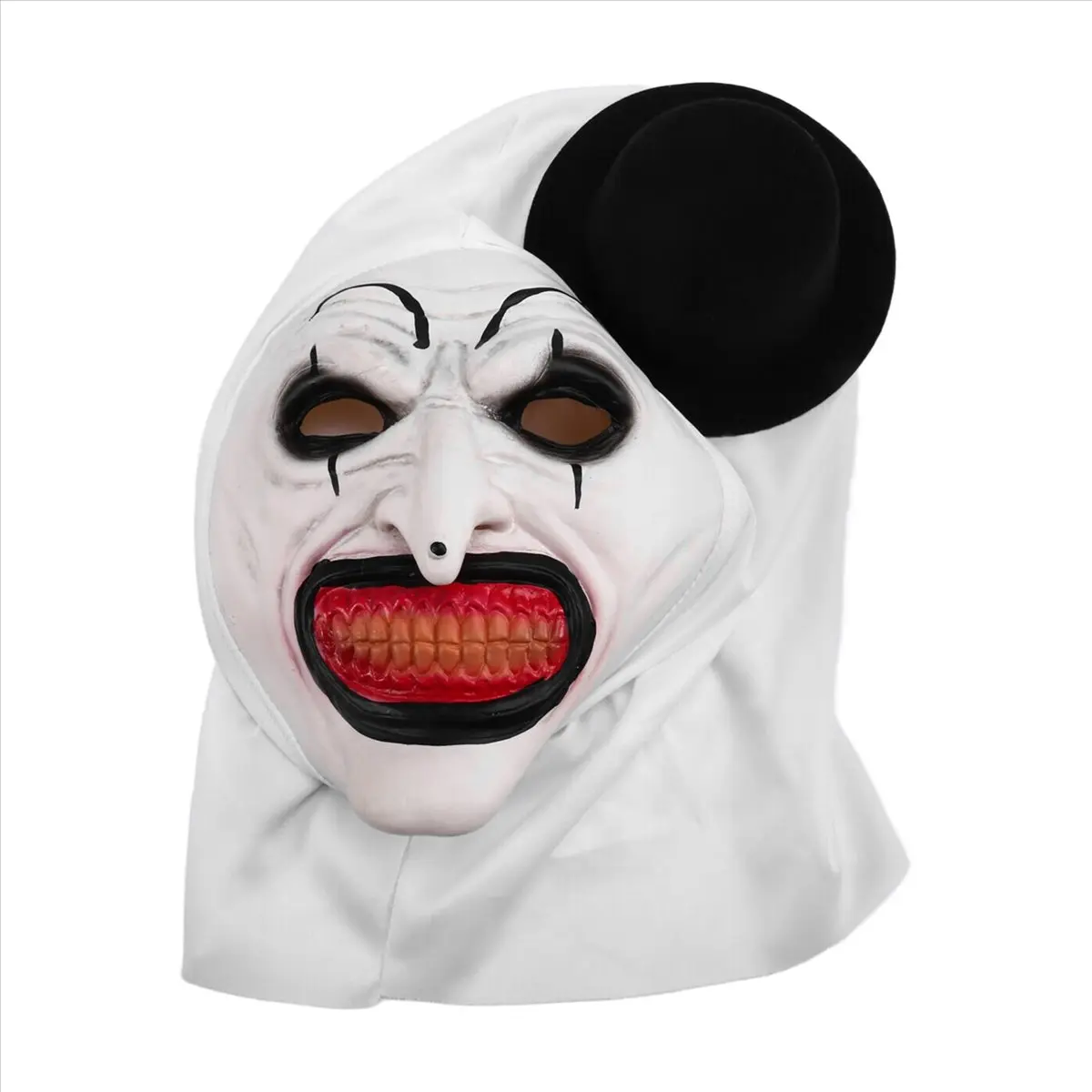 Halloween Terrifier Mask Killer Clown Mask Scary Joker Costume Halloween Horror Creepy Mask for Adult Men Women