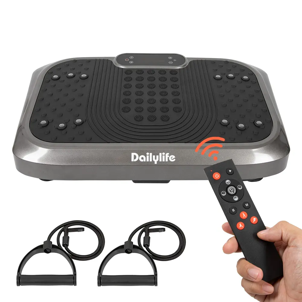 Vibration Plate Exercise Machine - Home Fitness Equipment, Motorized Computerized Multi-Exercise Vibration Trainer with Remote Control, Lymphatic Drainage Tool for Toning, Body Firmness & Wellness, Home Use, Father’s Day Gift, Vibration Plates