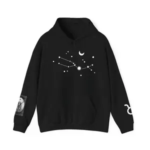 Taurus Zodiac Hoodie | Astrology Hooded Sweatshirt, Zodiac Fashion, Horoscope Gift, Star Sign Apparel, Astrology Lover Hoodie