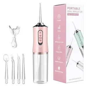 Cordless Water Flosser (260ml) - Toothbrush Set&4 Nozzles | Suitable for orthodontic appliances and travel, portable oral care, portable USB charging, suitable for travel and home use, protecting teeth