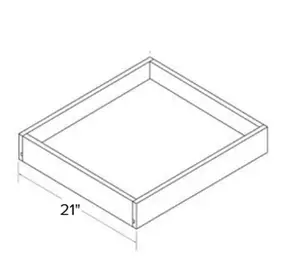 Roll Tray 21" - White Shaker