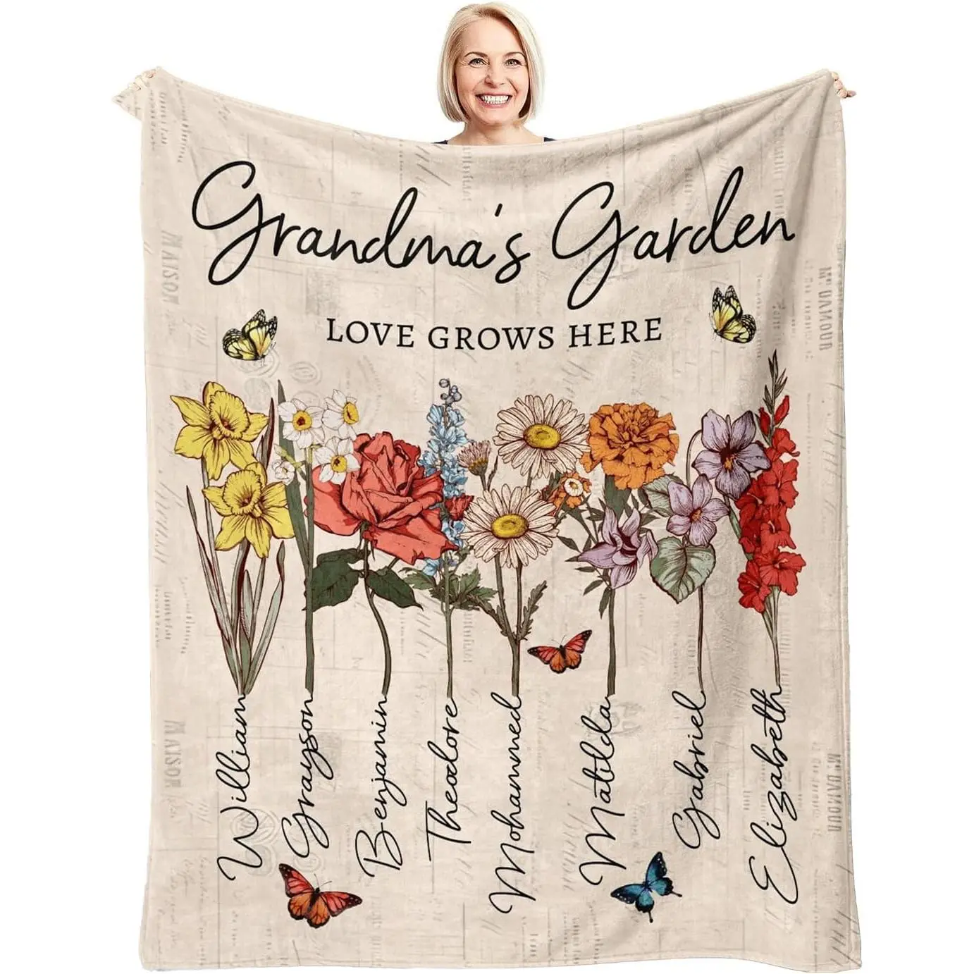 Personalized and stylish blanket.The soft and comfortable fabric keeps you warm and cozy with an excellent hand feel