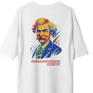 Mark Twain Quote T-Shirt – Premium 250gsm 100% Combed Cotton | White Legendary Tee