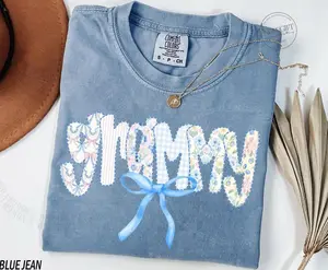 Grammy Shirt, Gift For Grammy Tshirt, Mother's Day Gift For Grandma Gifts, Grammy Gift, Coquette Bow Grammy Tee, Comfort Colors, Gigi Cotton Outfit