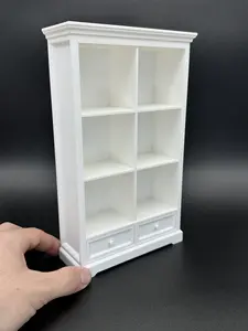1/6 Scale 2 Drawer 3 Shelf Mini Bookshelf / Mini Brands Books / Mini Books / Bookcase / Miniatures