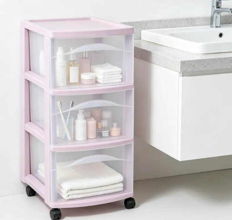 3 Drawer Medium Storage Cart, Rolling Plastic Organizer Cart for Home, Office & Bedroom 3 Drawer Medium Storage Cart, Rolling Plastic Organizer Cart for Home, Office & Bedroom