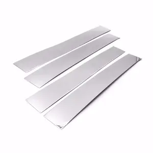 Stainless Steel Chrome Polished Stick-On Side Door Pillar Post Trim Set Compatible With 2009-2018 1500 / 2500 / 3500 Crew/Quad Cab