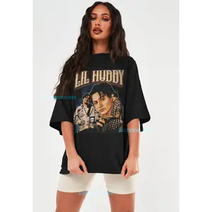 Lil Huddy Vintage Tshirt Vlogging Indie Acoustic Bedroom POP American singer fans Homage Retro Bootleg Graphic tee Hoodie Sweatshirt NZ75