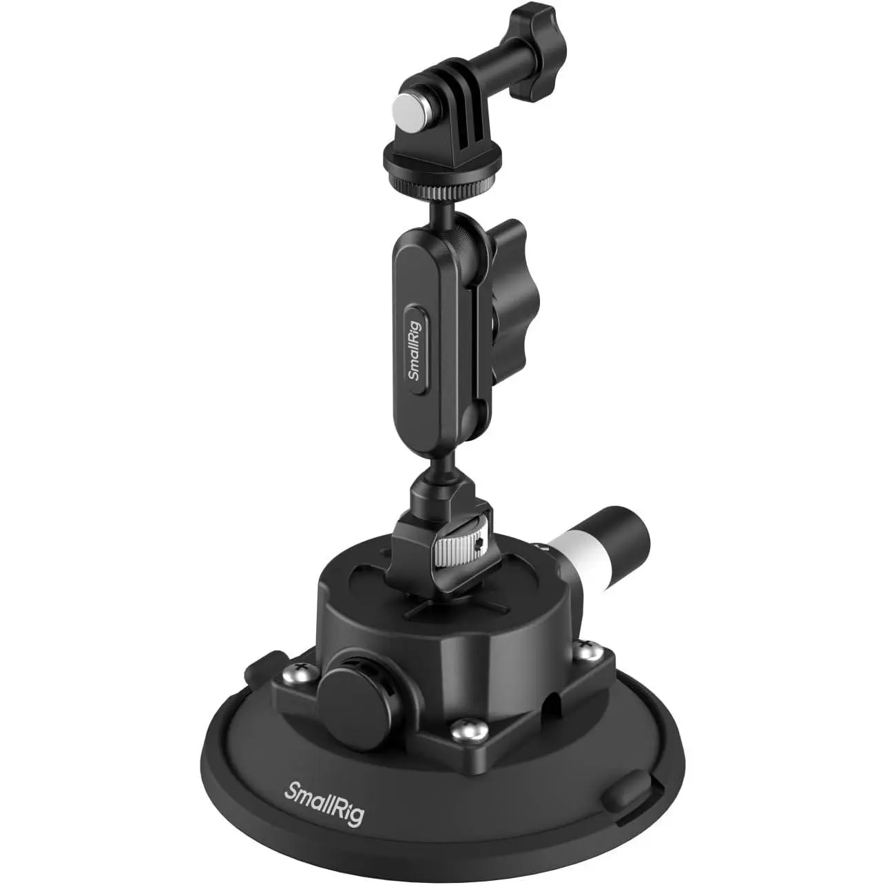 SmallRig 4.5" Rubber Suction Cup Mount with Ball Head Magic Arm - Action Camera Accessories for DJI Osmo Action 6/5 Pro/4, Insta360 X5, GoPro 13/12, Compatible with Car Windshield/Window-5855B