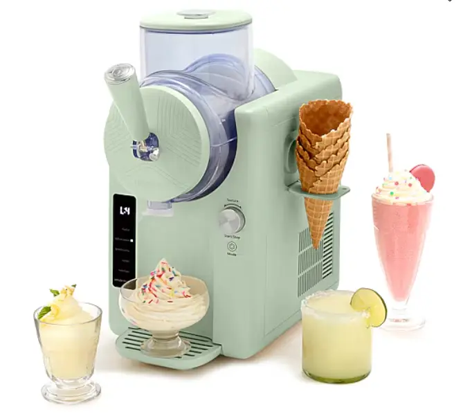 GreenPan Frost Soft Serve Ice Cream Maker - 1-in-1 Kitchen Frozen Dessert & Drink Machine, Built-In Chiller, 2 QT Capacity, Multiple Modes for Ice Cream, Sorbet, Slushies & Milkshakes