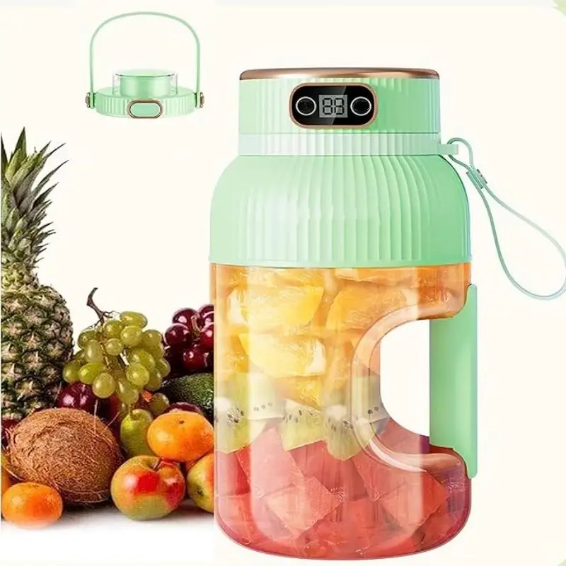 Portable Smoothie Blender, 1 Count 40oz Large Capacity Fruit & Vegetable Juicer Blender, Kitchen Accessories, Usb Rechargeable Juicer Cup Portable Ble