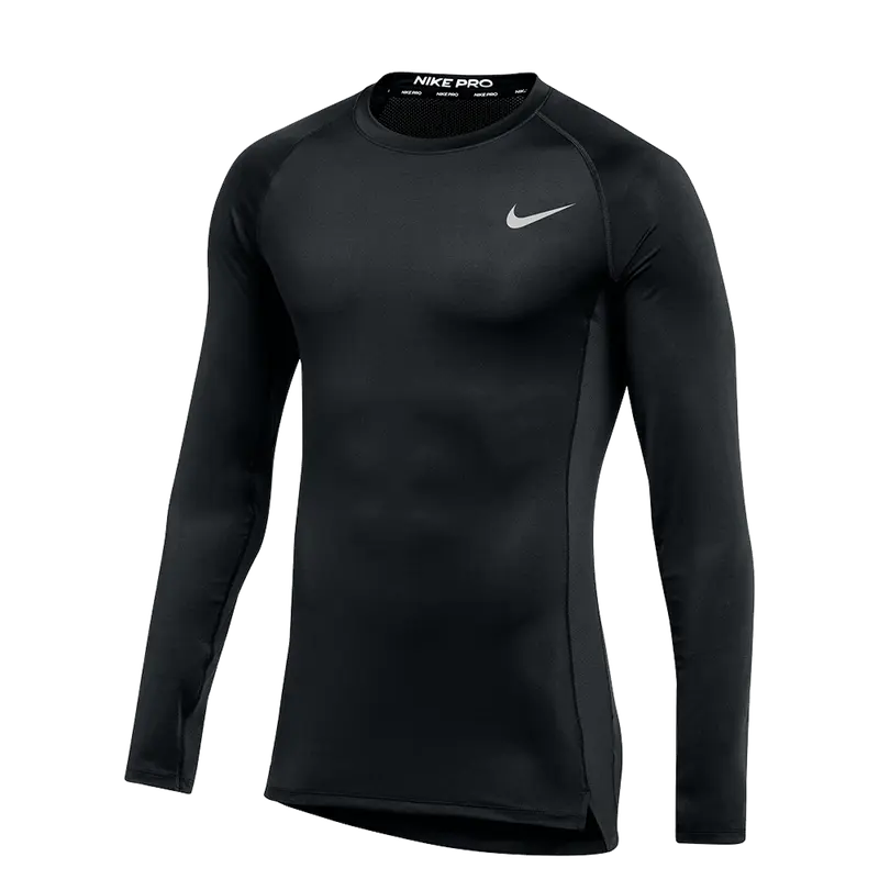 NIKE Pro Men's Dri-FIT Fitted Long Sleeve Training Top, Sweat-Wicking Compression Sports Base Layer for Fitness, Compression Sports Tops, Fitted Sportswear