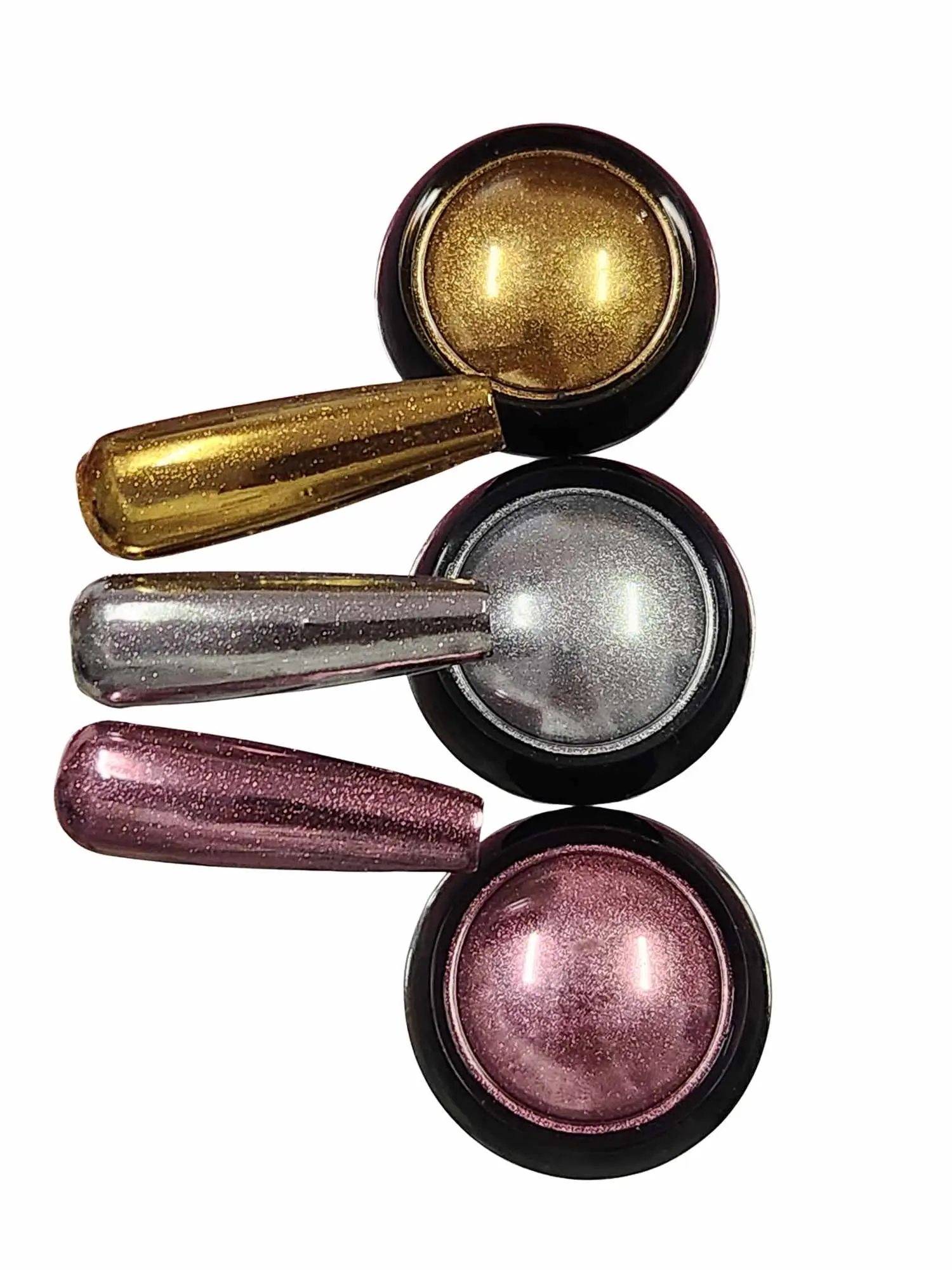 extravaganza 1g Glamour Metallic Pigment Powders, Vibrant Colors to Apply on Nails - Silver, Rose Gold, Gold, Color Options, Chrome Finish, Nail Art, Glamorous Finish, Chrome Metallic Pigment, Metallic Shine