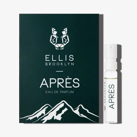 Ellis Brooklyn APRÈS Eau De Parfum 1.5ml Vial - Winter-Inspired Unisex Fragrance with Bourbon, Vanilla & Evergreens, Clean, Long-Lasting, Sustainable Luxury Perfume, Made in the USA