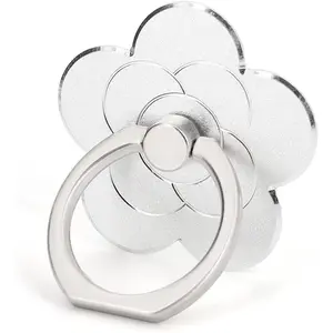 LaMignonne Cell Phone Ring Holder Flower Finger Ring Grip Stand 360? Rotation 180? Flip  Kickstand Compatible with  Smartphones ( Gray)