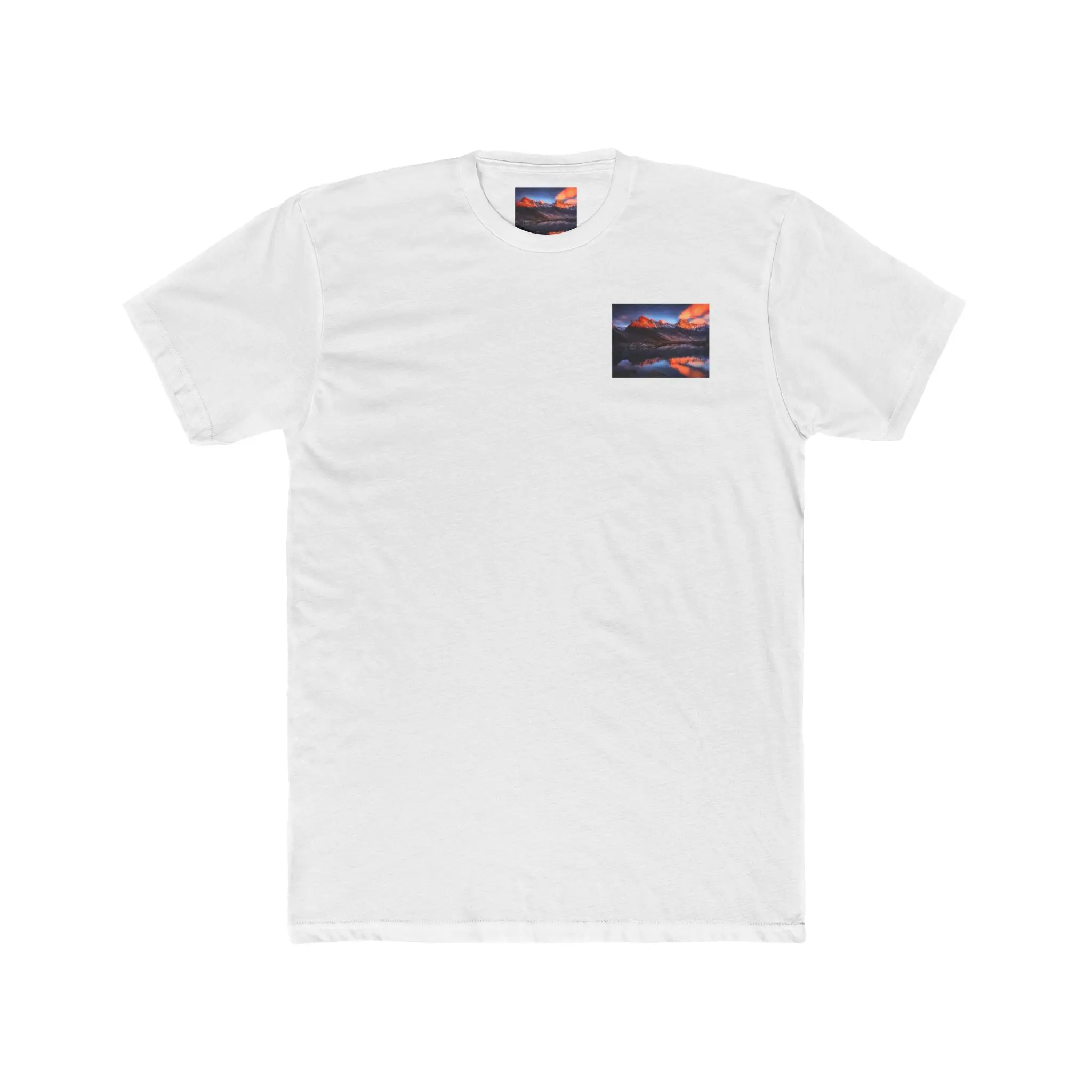 men's wear Cotton Crew Tee with design on front back and inner lining men's trendy T-shirt all size