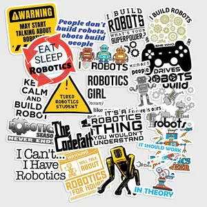 Sticker Pack 20 pcs Robotics Stickers, Automation Engineering Vinyl Decals