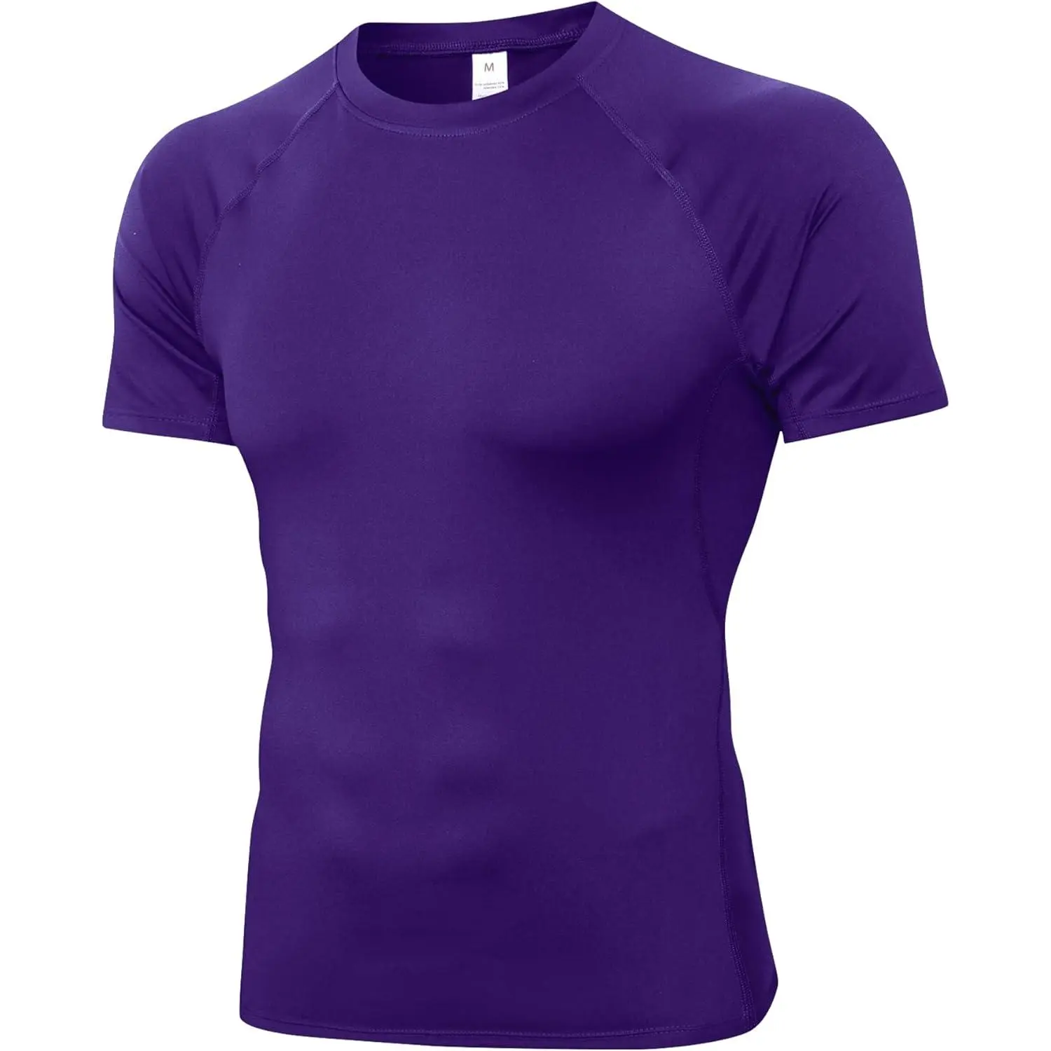 Men's Compression Short-Sleeve Rash Guard, Cool-Dry Athletic Base Layer Undershirt for Hiking, Gym Workouts (Male Sports Apparel), Martial Arts, M, Football, Running