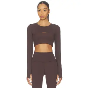 Splits59 Amelia Airweight Lite Shrug in Dark Chocolate