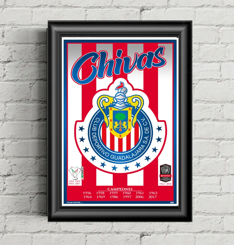 (Mexico) CD Guadalajara CHIVAS - Poster Wall Art for home or office