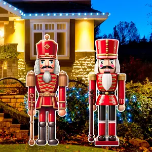 Set of 2 5 Foot Nutcracker Yard Sign/Props