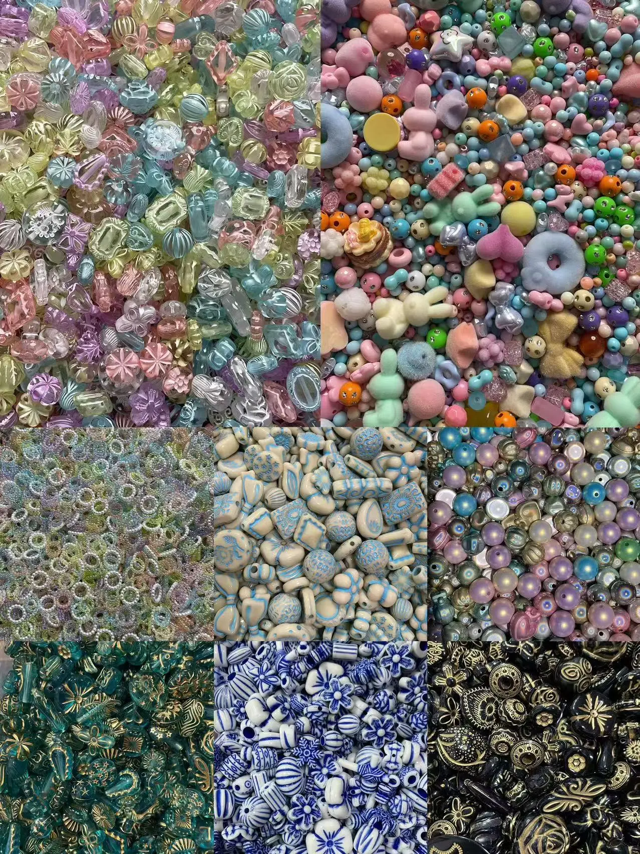 Mixed Color Beads DIY Beads for Mobile Phone Chains Backpack Chains Key Chains Adjustable Beaded Design Charm Accessory